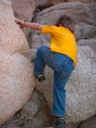Dustin Climbing a More Reasonable peak the his Uncle
